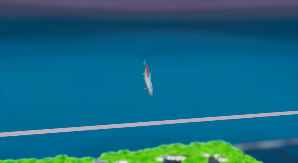 Fish Game screenshot of tetra jumping